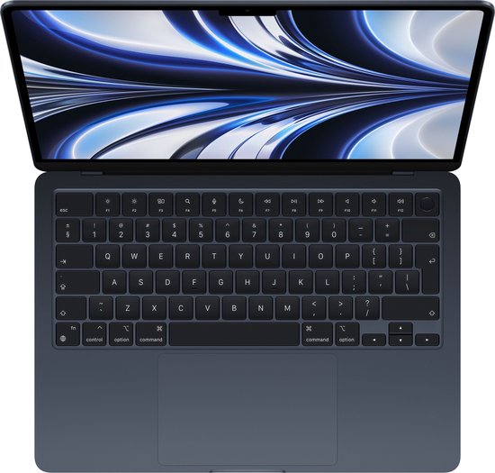 Apple MacBook Air (2022) MLY33N/A - 13,6 inch - Apple M2 - 256 GB - Middernacht