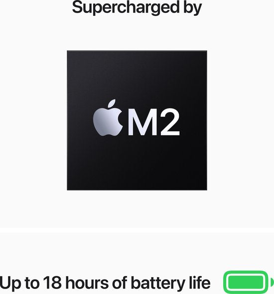 Apple MacBook Air (2022) MLY13N/A - 13,6 inch - Apple M2 - 256 GB - Starlight
