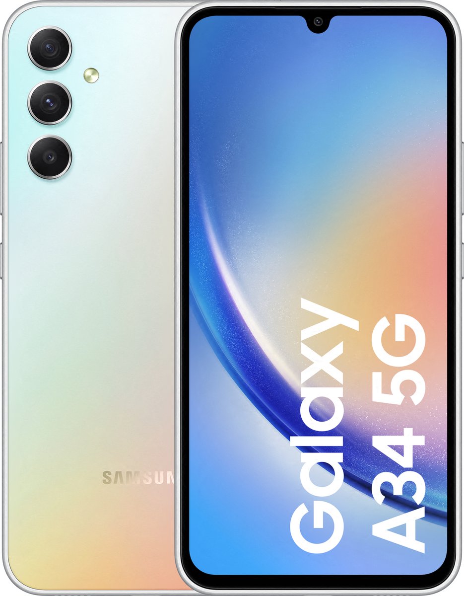 Samsung Galaxy A34 5G - 128GB - Geweldig Zilver