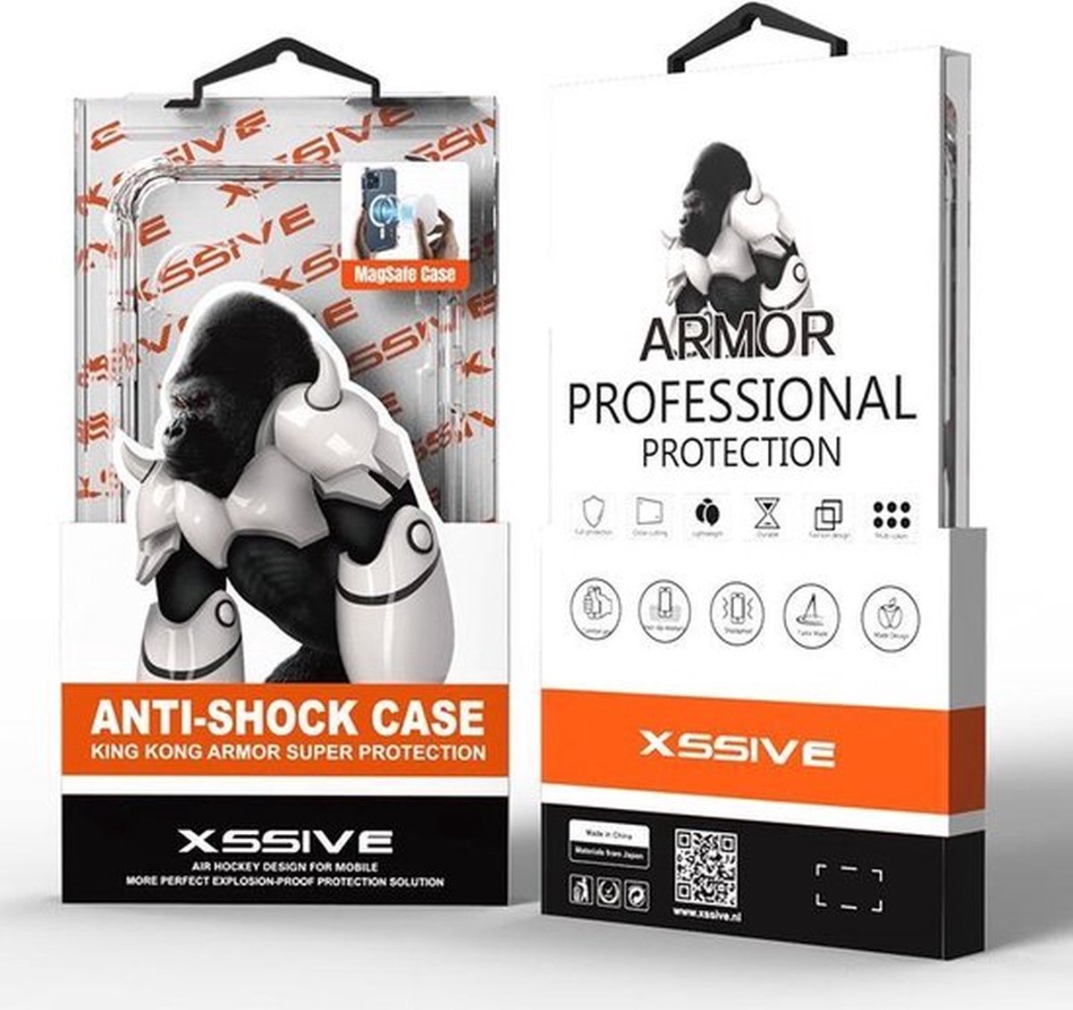 Xssive iPhone 15 Pro Max King Kong Armor Super Protection Anti-Shock - Transparant hoesje