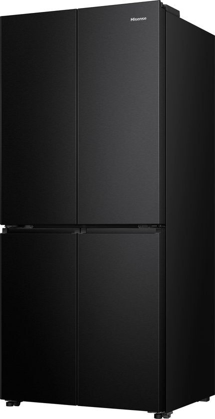 Hisense RQ5P470SAFE - Cross-deur koel-vriescombinatie - My Fresh Choice - Metal-Tech Cooling - Dual-Tech Cooling - Capaciteit 483 liter - Zwart