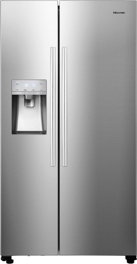 Hisense RS694N4ICE - Amerikaanse koelkast - IJs- en waterdispenser - Vrijstaand - 562 liter - Zwart - No-Frost