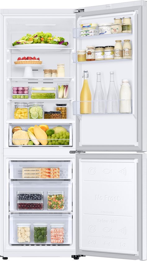 Samsung RB34C670DWW, No Frost (refrigerator), SN-T, 8 kg/24h, D, Fresh zone compartment, White