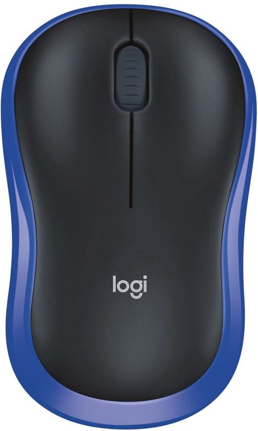 Logitech M185 - Draadloze muis - Blauw