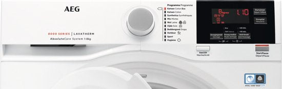 AEG T8DBGP86 - Série 8000 Absolutecare® - Sèche-linge - Pompe à chaleur - Sèche-linge - 8 Kg