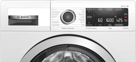 Lave-linge Bosch Serie 8 WAX32M41FG Chargement frontal 10 kg 1600 tr/min B Blanc