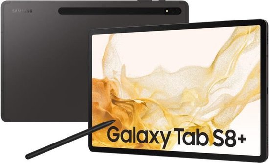 Samsung Galaxy Tab S8+ - WiFi - 128GB - Grafiet