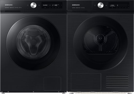 Samsung Bespoke WW11BB744AGB - Lave-linge 11 kg - Noir - AI Ecobubble - AI Wash - Conception BESPOKE avec SpaceMax™