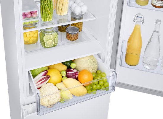 Samsung RB34C670DWW, No Frost (refrigerator), SN-T, 8 kg/24h, D, Fresh zone compartment, White