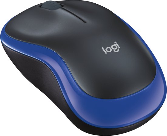 Logitech M185 - Draadloze muis - Blauw