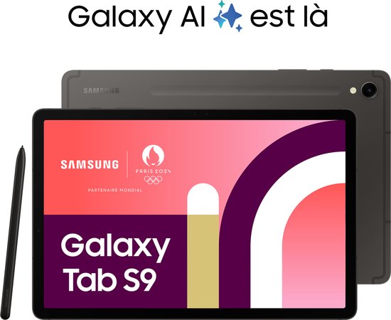 Samsung Galaxy Tab S9 - WiFi - 128GB - Grafiet