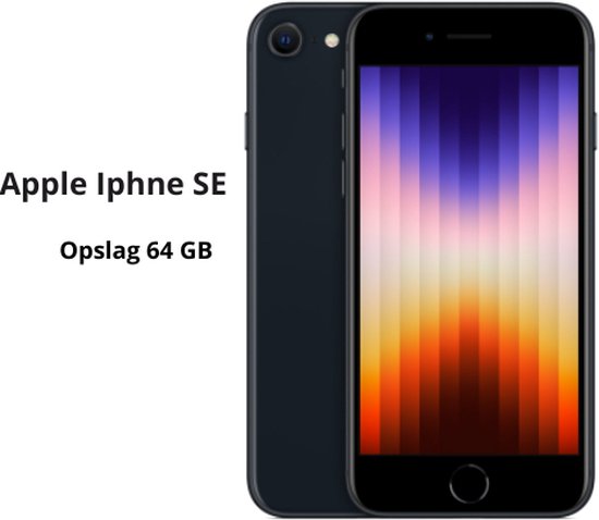 Apple iPhone SE (2022) - 64 Go - Noir