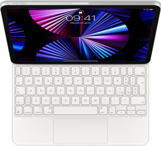 Apple Magic Keyboard iPad Pro 11' 2020 / 2021 / Air 10,9 pouces QWERTY UK blanc