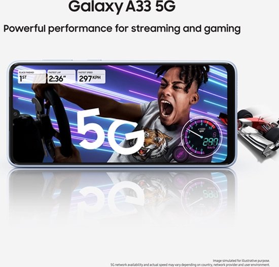Samsung Galaxy A33 - 128 Go - Bleu génial
