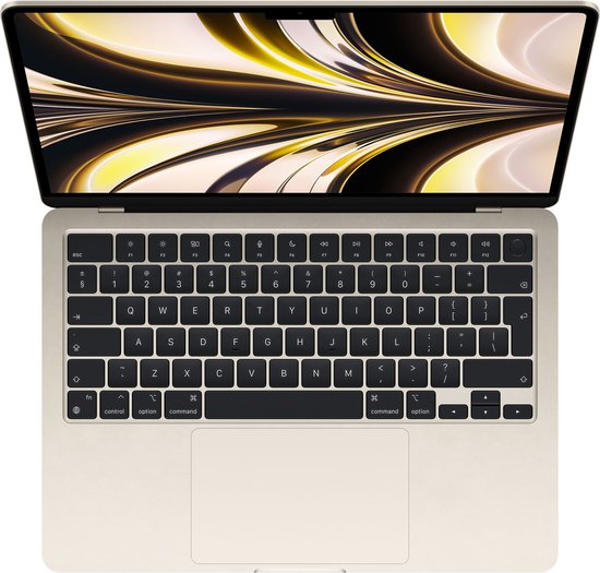 Apple MacBook Air (2022) MLY13FN/A - 13,6 pouces - Apple M2 - 256 Go - Starlight - Azerty