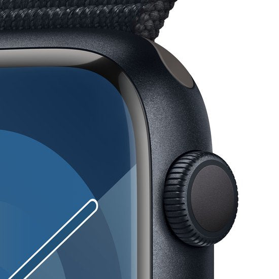 Apple Watch Series 9 - 45 mm - Boîtier avec boucle sport Midnight - Aluminium Midnight