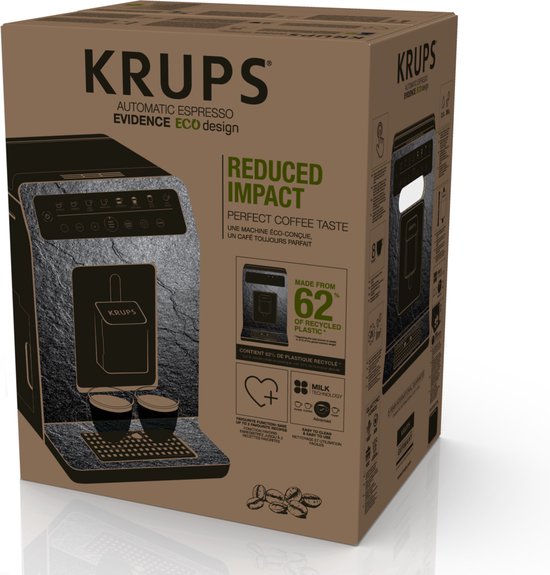 Machine à expresso automatique durable Krups Evidence ECO-Design EA897A
