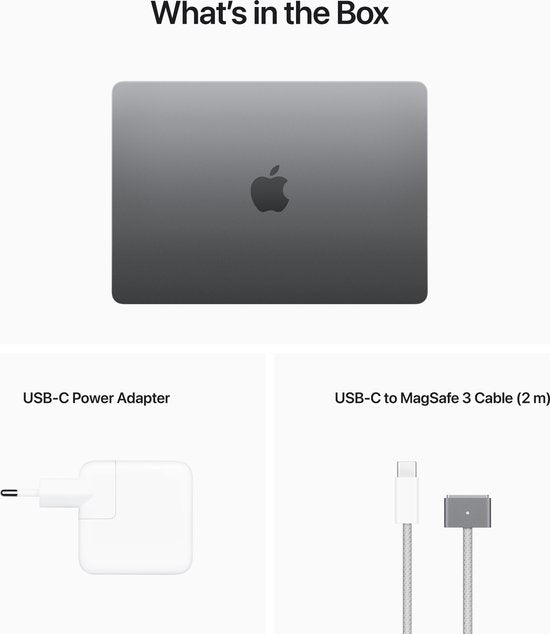 Apple MacBook Air (2022) MLXW3N/A - 13.6 inch - Apple M2 - 256 GB - Space Gray