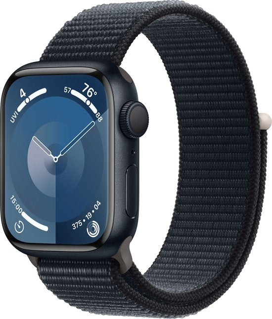 Apple Watch Series 9 - 41 mm - Boîtier avec boucle sport Midnight - Aluminium Midnight