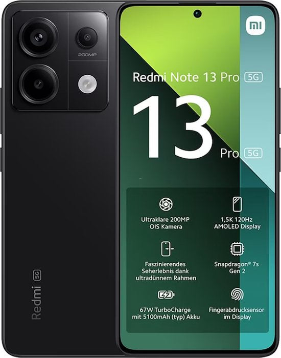 Xiaomi Redmi Note 13 Pro 5G Double Sim 8/256 Go Noir Minuit