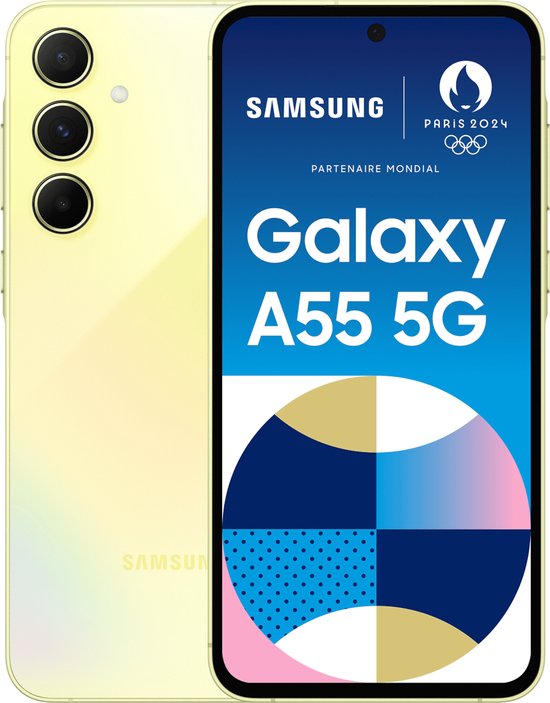 Samsung Galaxy A55 5G - 256GB - Awesome Lemon