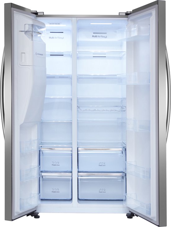 Hisense RS694N4ICE - Amerikaanse koelkast - IJs- en waterdispenser - Vrijstaand - 562 liter - Zwart - No-Frost