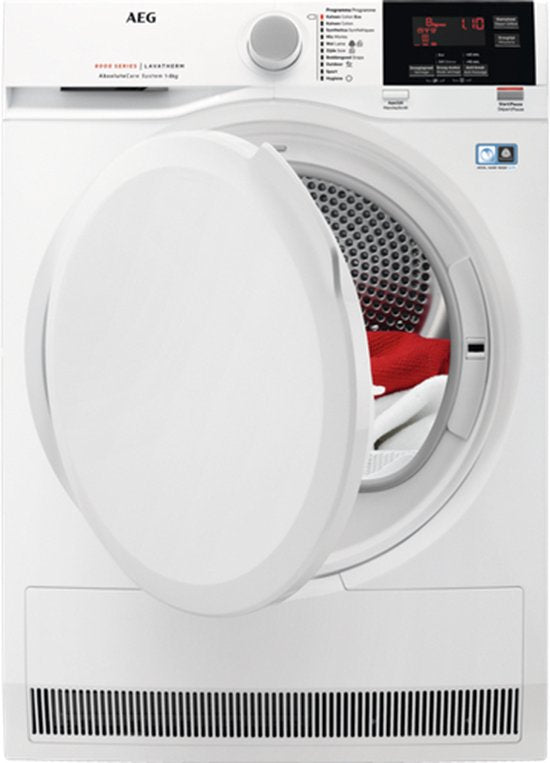 AEG T8DBGP86 - Série 8000 Absolutecare® - Sèche-linge - Pompe à chaleur - Sèche-linge - 8 Kg