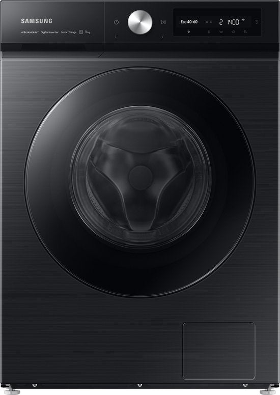 Samsung Bespoke WW11BB744AGB - Washing machine 11 kg - Black - AI Ecobubble - AI Wash - BESPOKE design with SpaceMax™