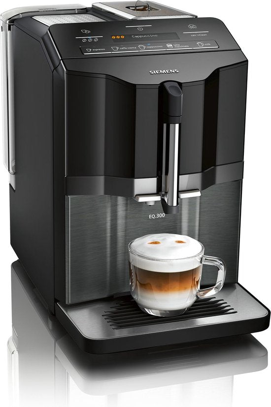 Siemens EQ.300 TI355209RW - Fully automatic espresso machine - Black/Inox