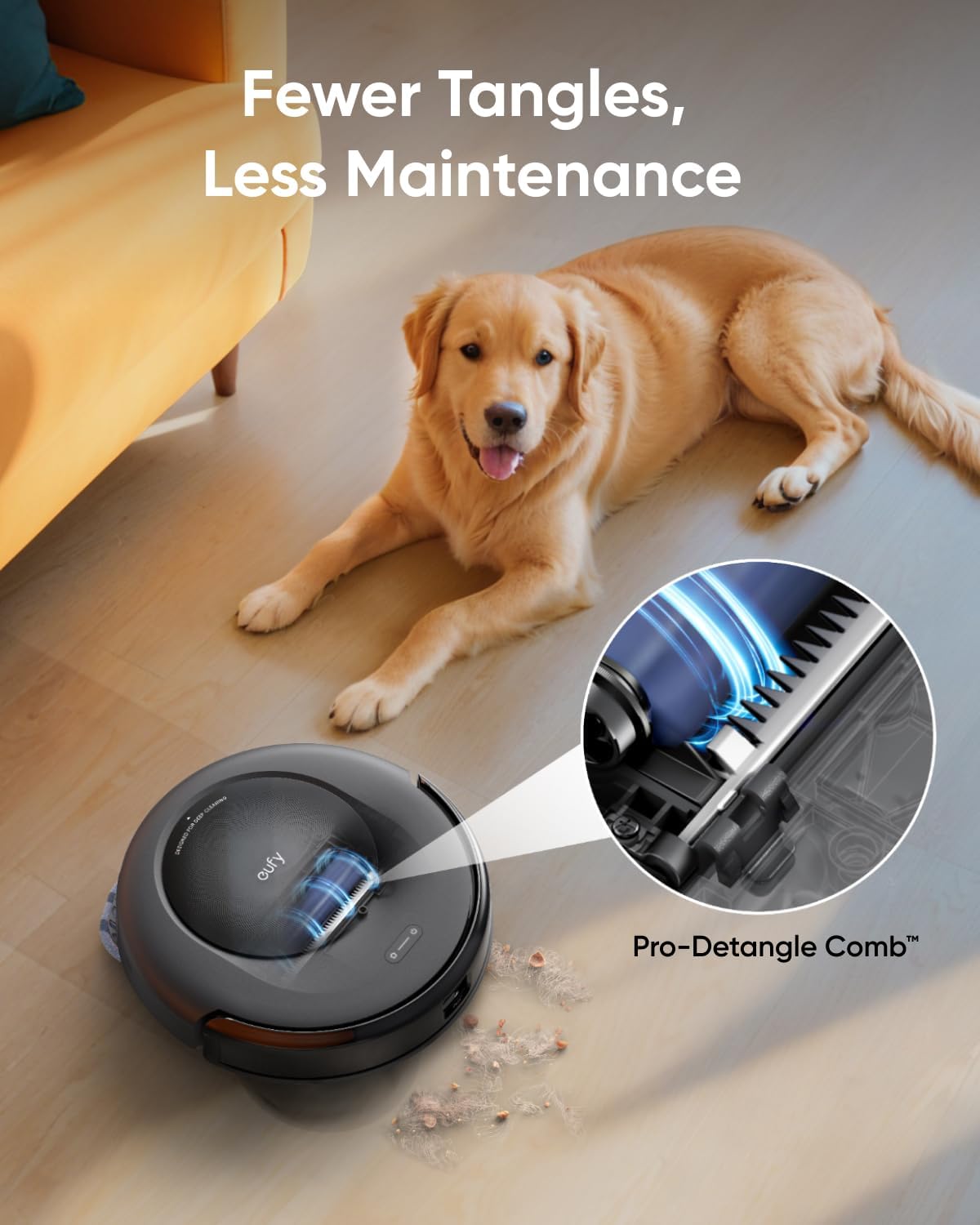 Eufy Robot Vacuum Omni C20 with All-in-One Station, Auto Emptying, Mop Washing and Drying for Hands-Free Cleaning, 3.35-Inch Ultra-Slim Body, 7,000 Pa Powerful Suction, Robot Vacuum and Mop Combo