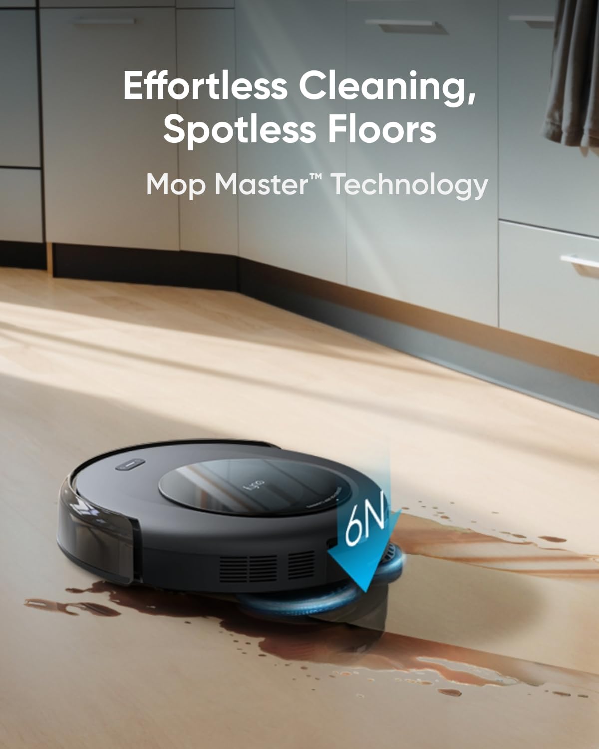 Aspirateur robot Eufy Omni C20 avec station tout-en-un, vidage automatique, lavage et séchage de la vadrouille pour un nettoyage mains libres, corps ultra-mince de 3,35 pouces, aspiration puissante de 7 000 Pa, combo aspirateur robot et vadrouille