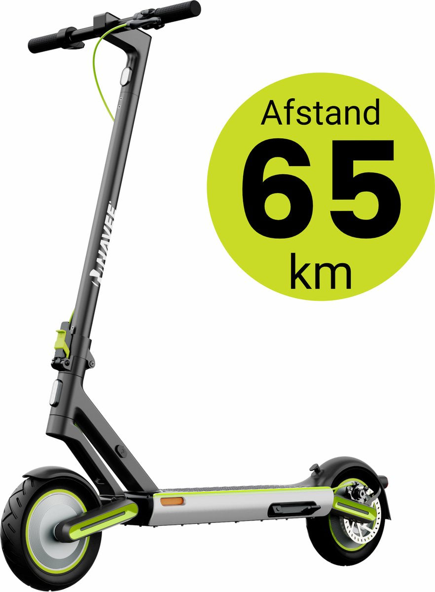 NAVEE S65 Electric Scooter for Adults - Electric Scooter with 10'' Self-healing Pneumatic Tires - Motor power E Step from 500W to 1000W - Range up to 65km at a speed of 25km/h