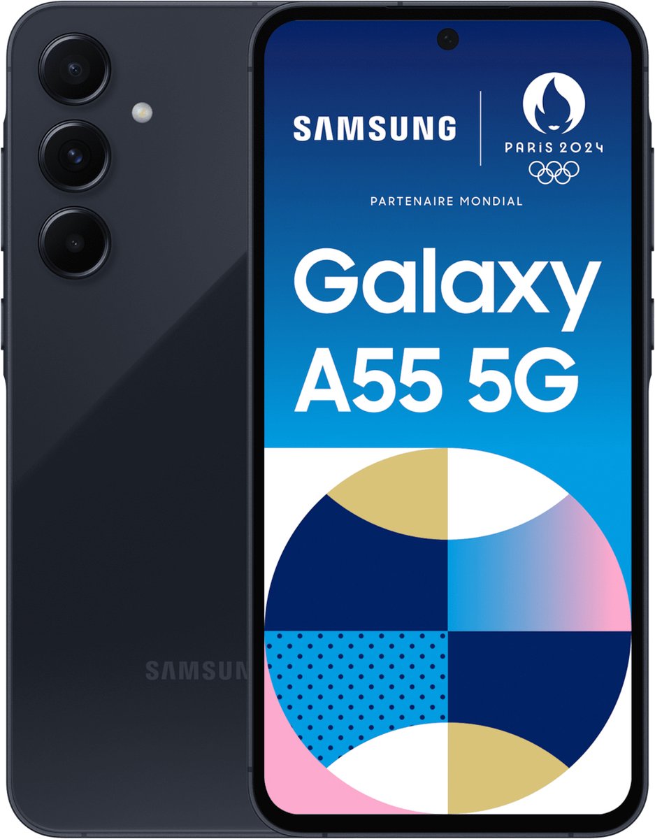 Samsung Galaxy A55 5G - 128 Go - Bleu marine génial