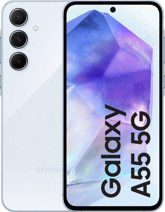 Samsung Galaxy A55 5G - 256 Go - Génial Iceblue