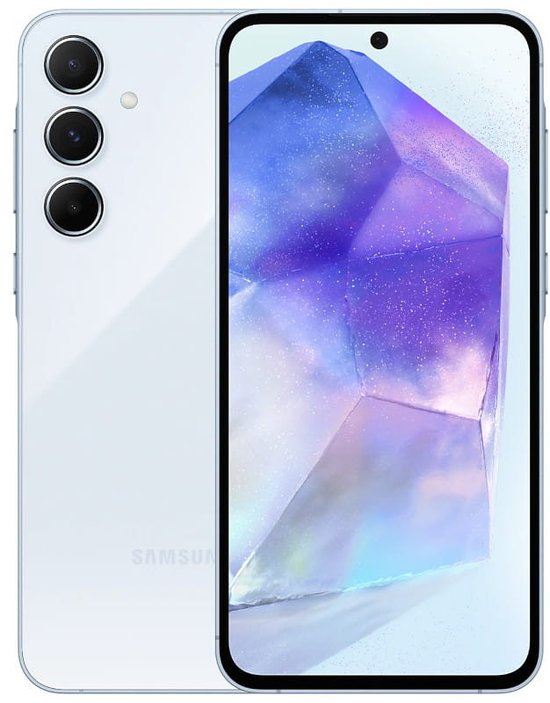 Samsung Galaxy A55 5G - 256 Go - Génial Iceblue